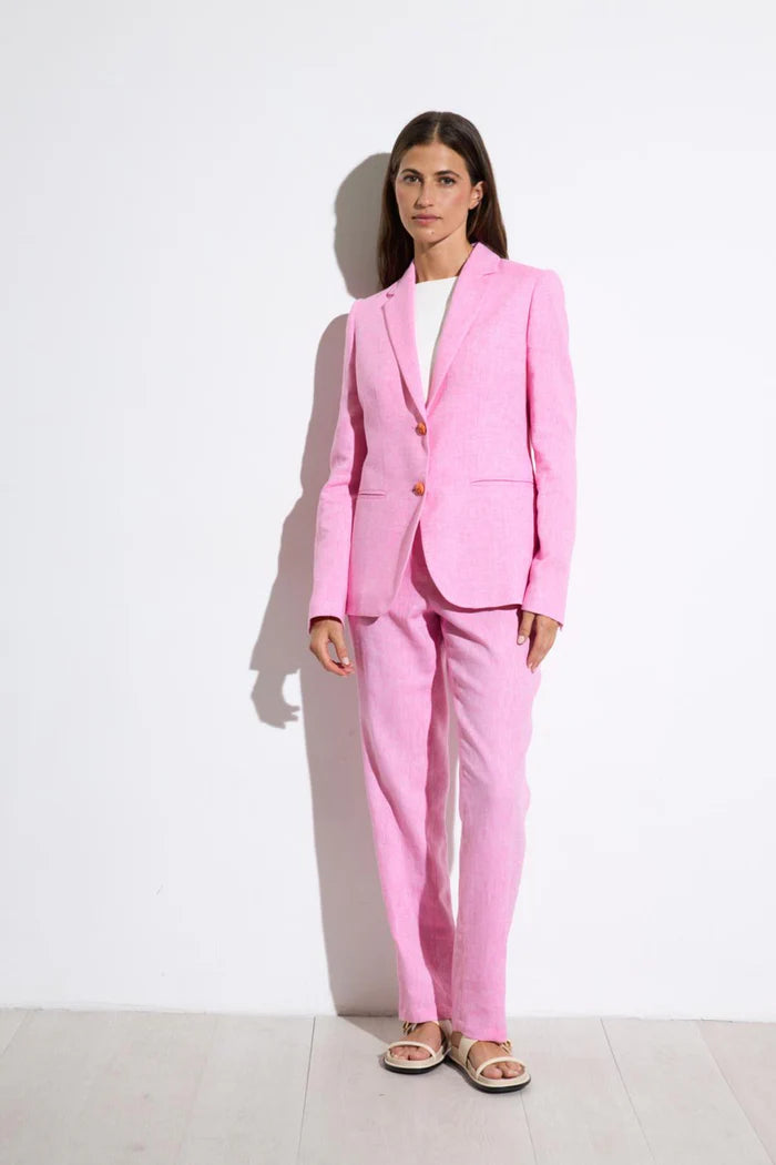 Tinta & Bariloche Pink Double-Breasted Blazer