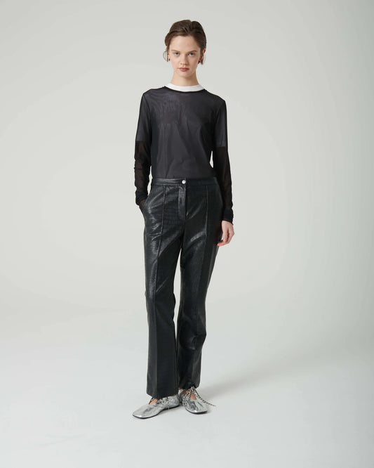 Beatrice b faux leather trousers