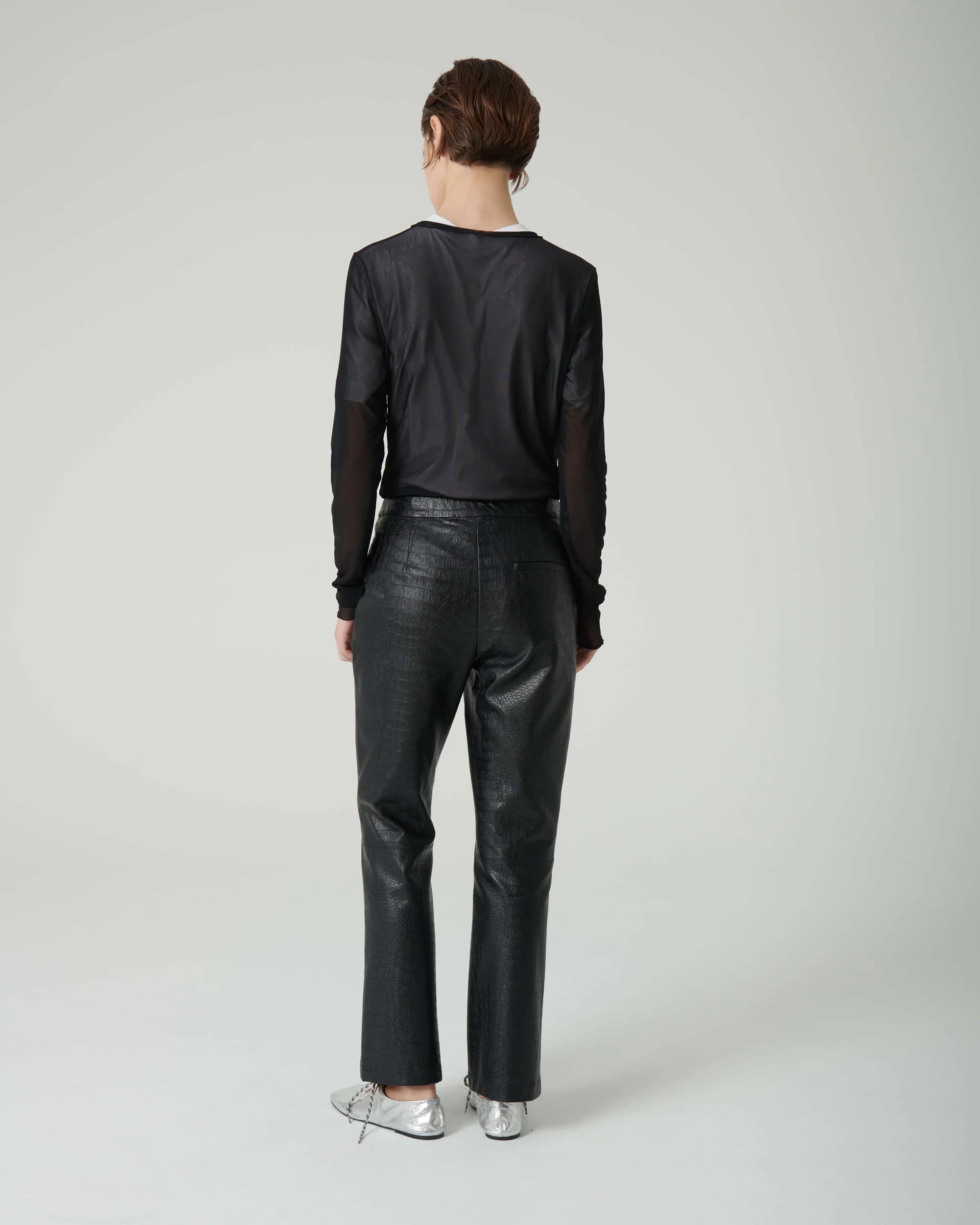 Beatrice b faux leather trousers