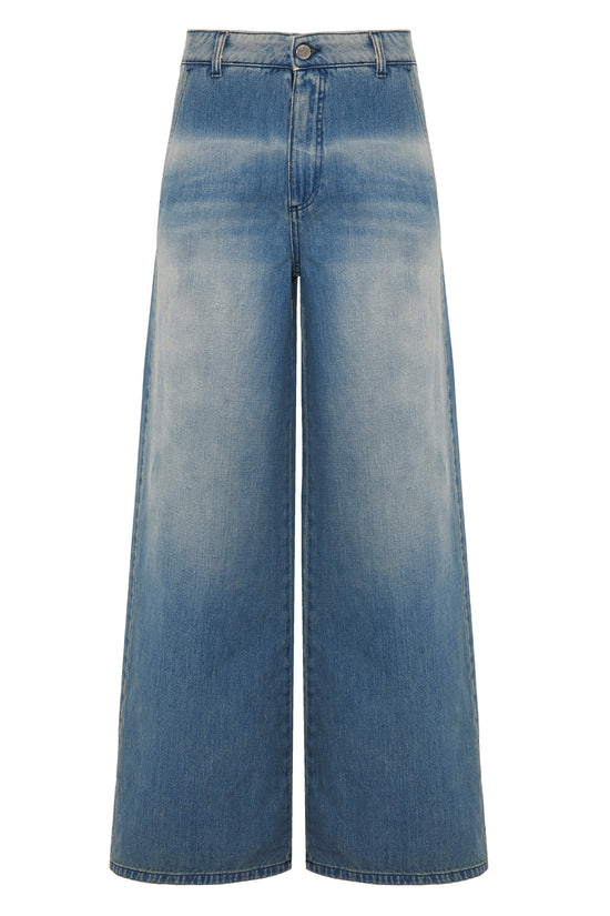 Beatrice b Blue Denim Wide Leg Jeans
