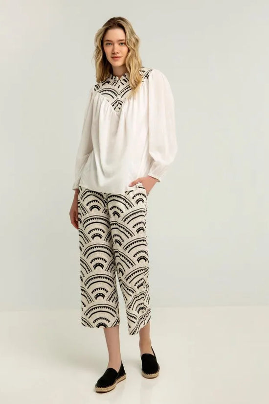 Greek Archaic Kori mao collar blouse 340512