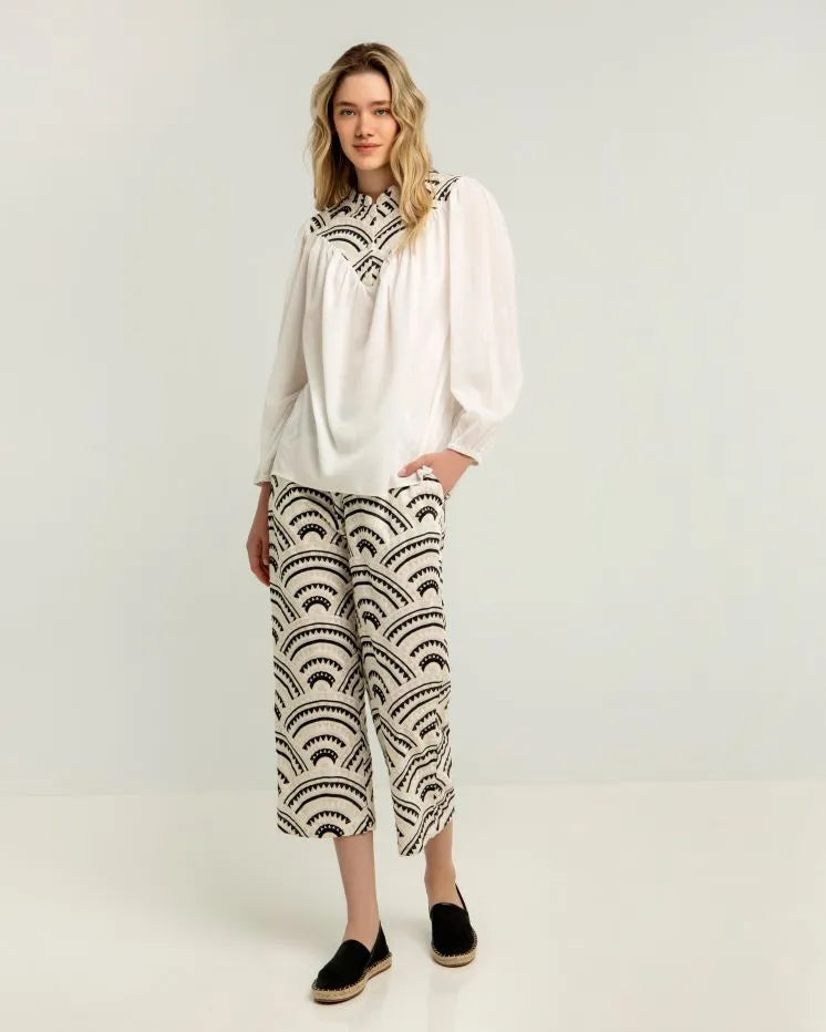 Greek Archaic Kori mao collar blouse 340512