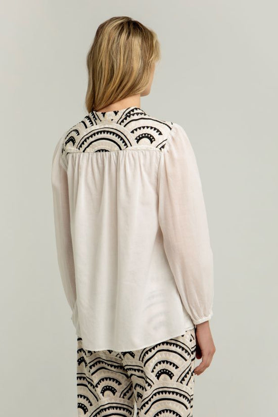 Greek Archaic Kori mao collar blouse 340512