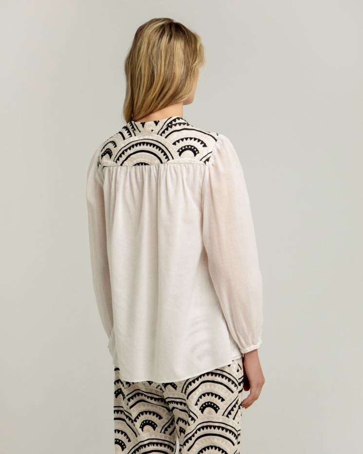 Greek Archaic Kori mao collar blouse 340512