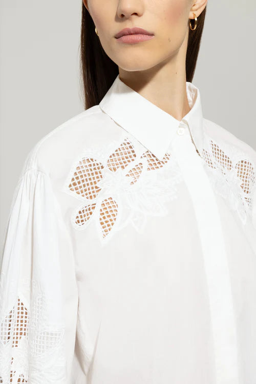 Luisa Cerano blouse with embroidery 218292