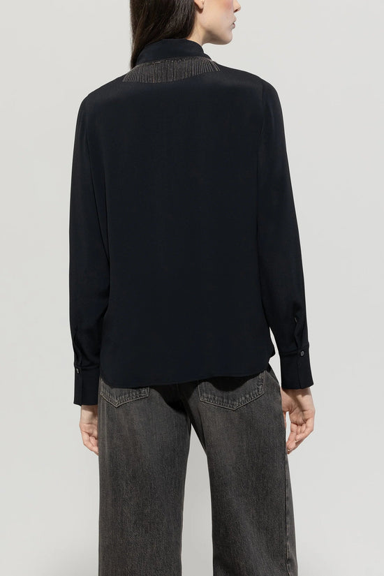 Luisa Cerano chain fringes shirt 218513