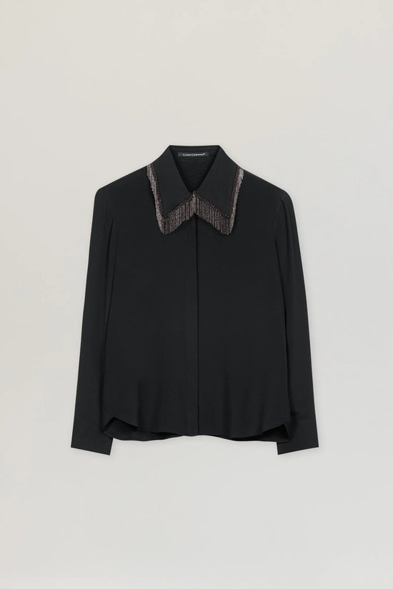 Luisa Cerano chain fringes shirt 218513