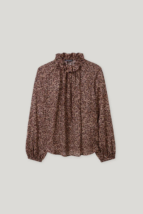 Luisa Cerano animal print blouse 228621