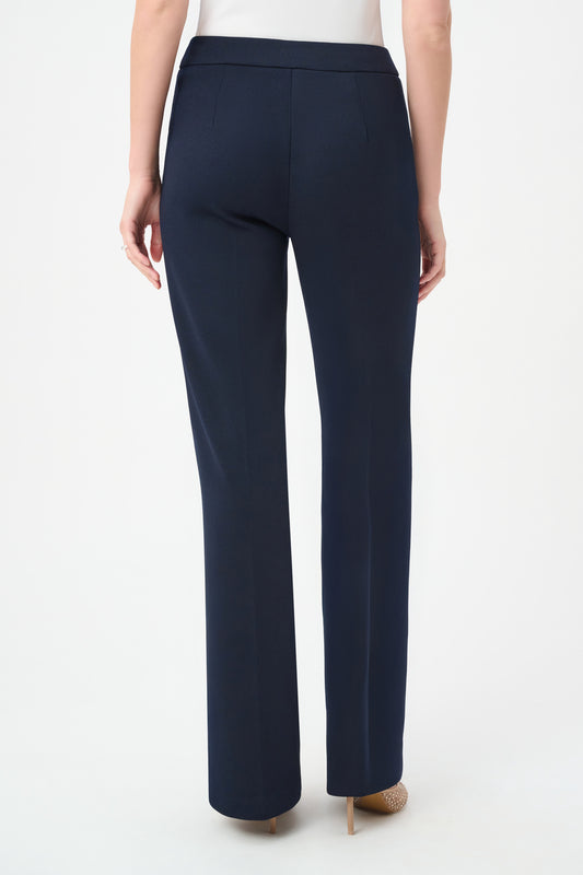 Joseph Ribkoff Midnight Blue Wide Leg Pull-On Trousers