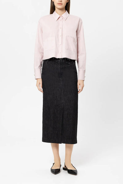 Luisa Cerano Blush Cotton Blend Shirt 238650