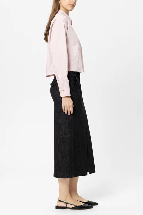 Luisa Cerano Blush Cotton Blend Shirt 238650