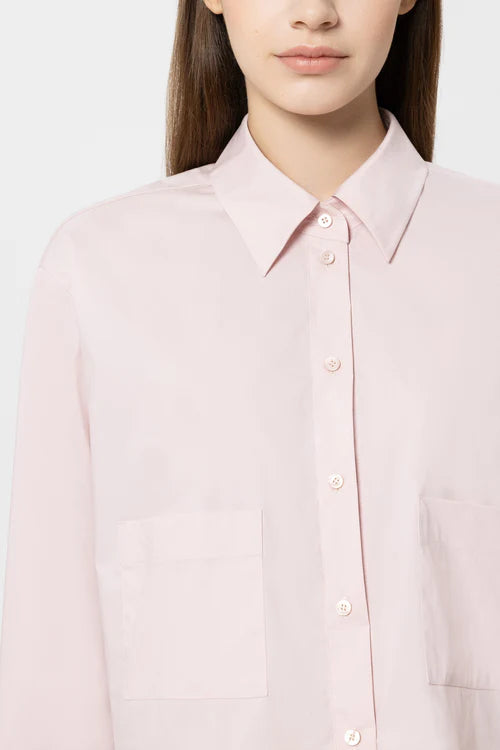 Luisa Cerano Blush Cotton Blend Shirt 238650