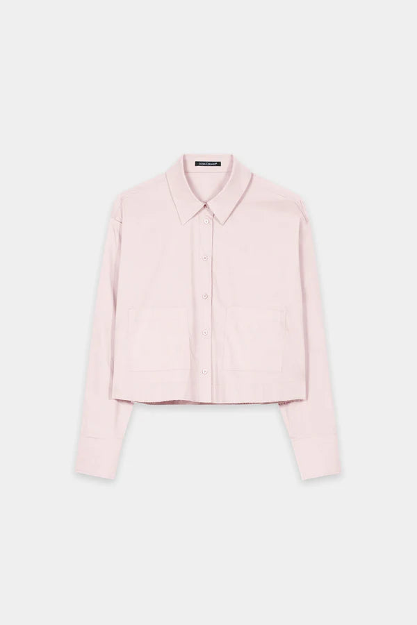 Luisa Cerano Blush Cotton Blend Shirt 238650