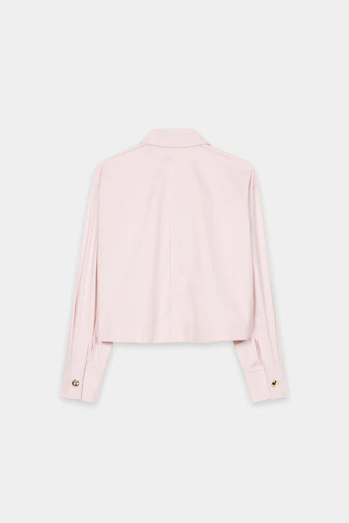 Luisa Cerano Blush Cotton Blend Shirt 238650