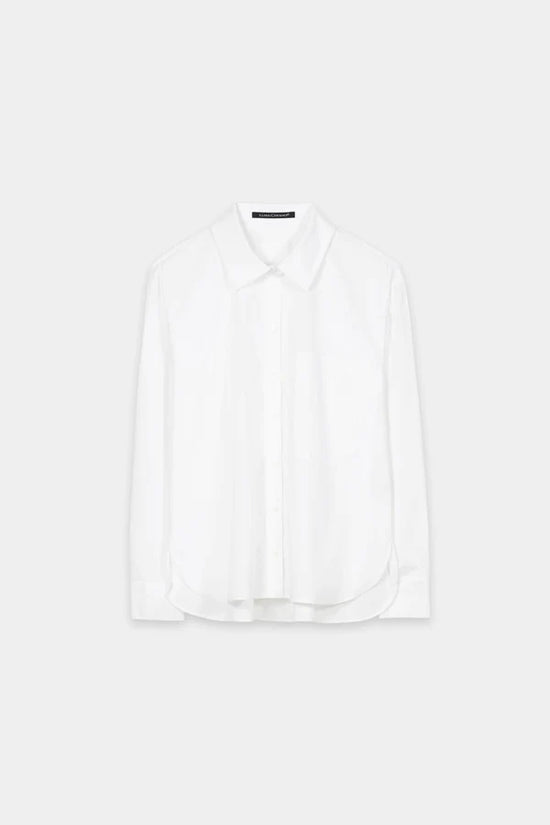 Luisa Cerano White Shirt blouse with Ajour Embroidery 238666