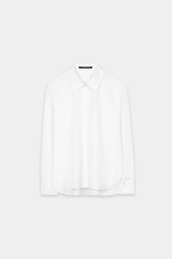 Luisa Cerano White Shirt blouse with Ajour Embroidery 238666