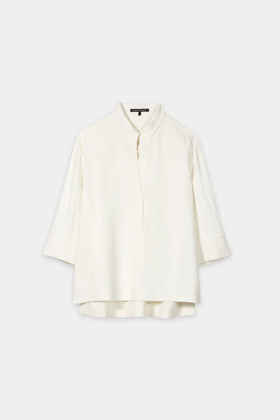 Luisa Cerano Off-White Half Sleeve Tunic Blouse