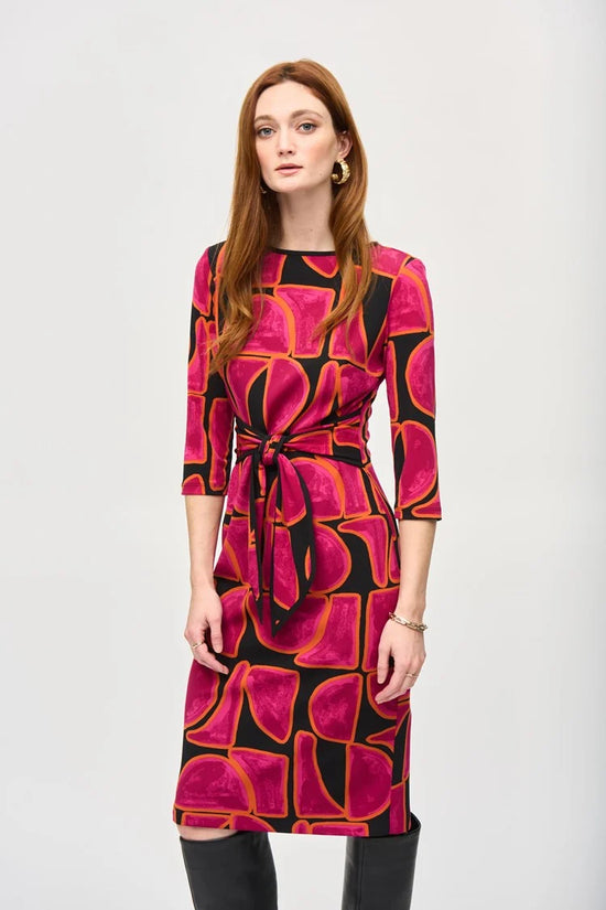 Joseph Ribkoff abstract print sheath dress 243297