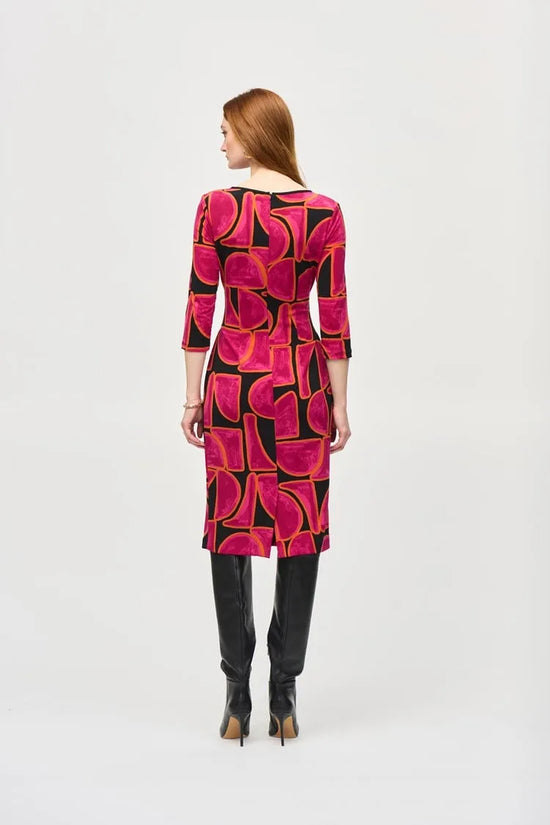 Joseph Ribkoff abstract print sheath dress 243297