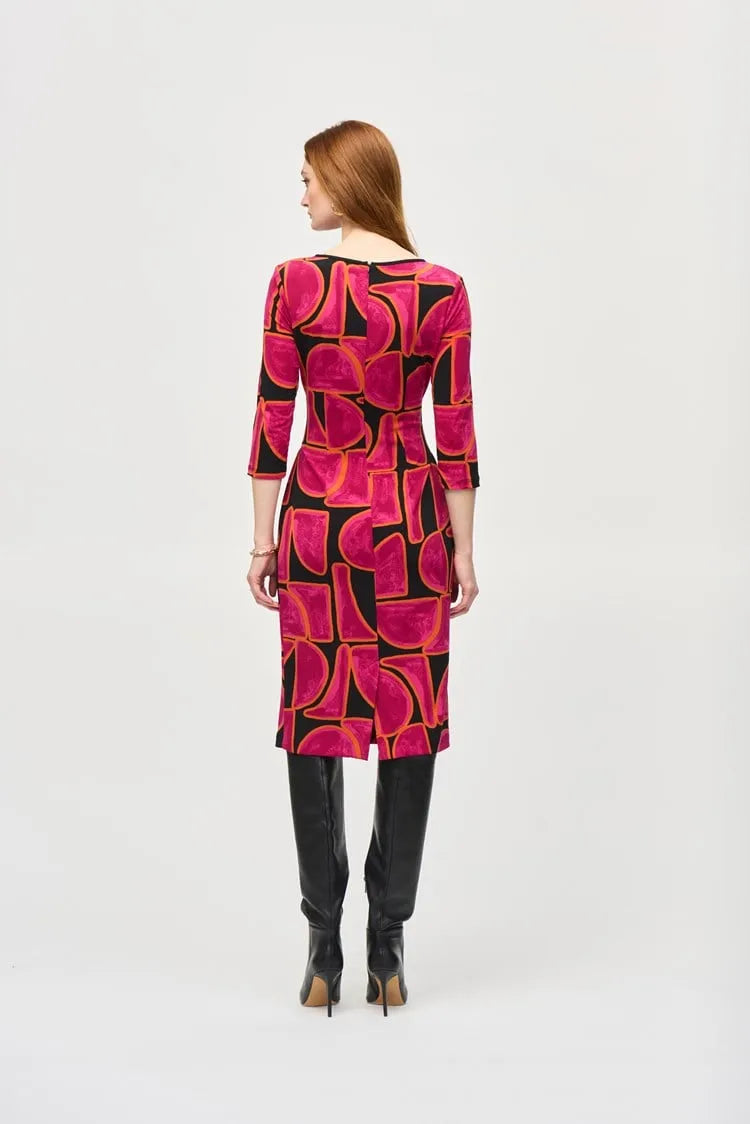 Joseph Ribkoff abstract print sheath dress 243297