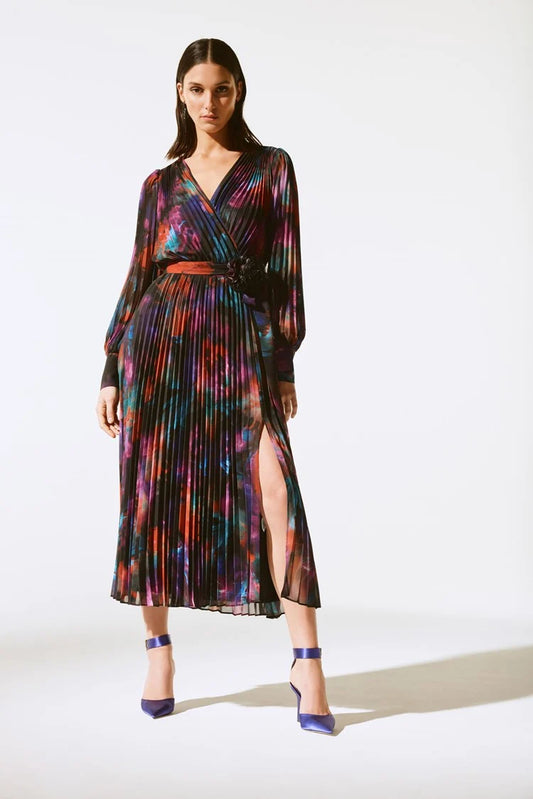 Joseph Ribkoff pleated midi dress 243770X