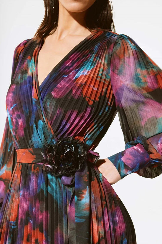 Joseph Ribkoff pleated midi dress 243770X