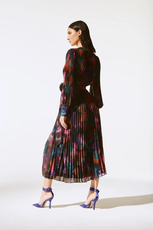 Joseph Ribkoff pleated midi dress 243770X