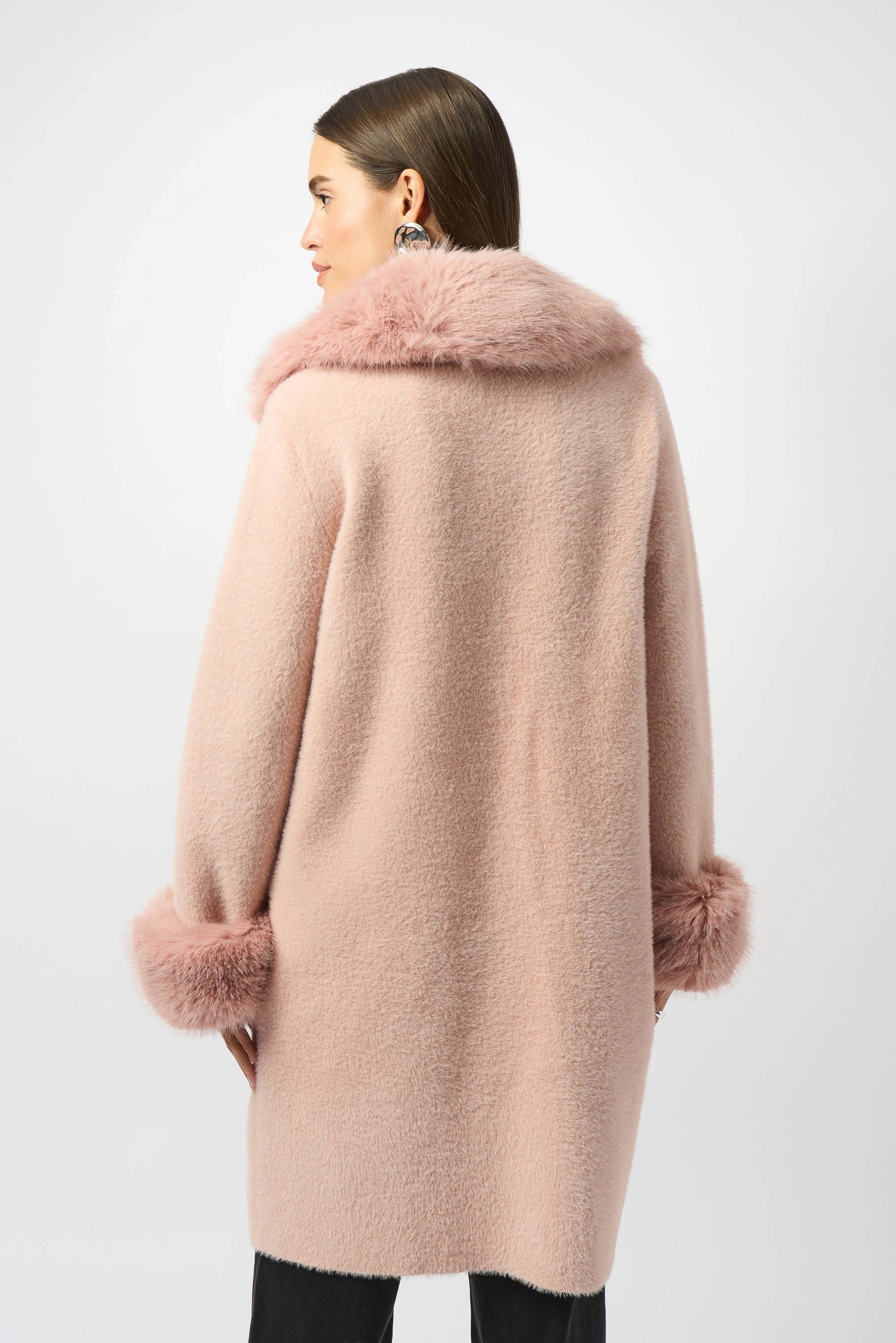 Joseph Ribkoff coat with faux fur trim 243923