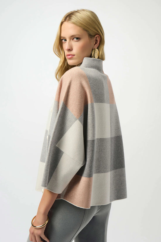 Joseph Ribkoff plaid jacquard check sweater 243948