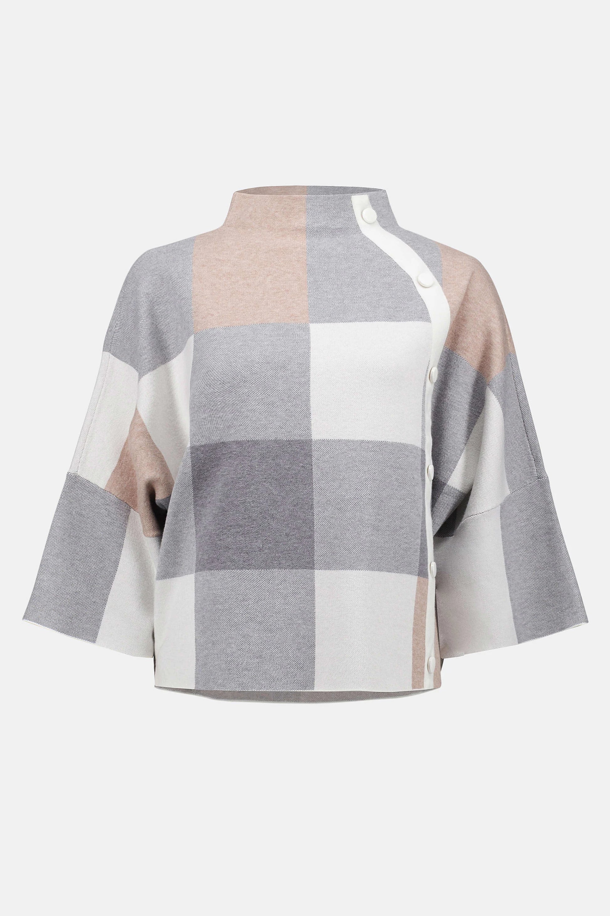 Joseph Ribkoff plaid jacquard check sweater 243948