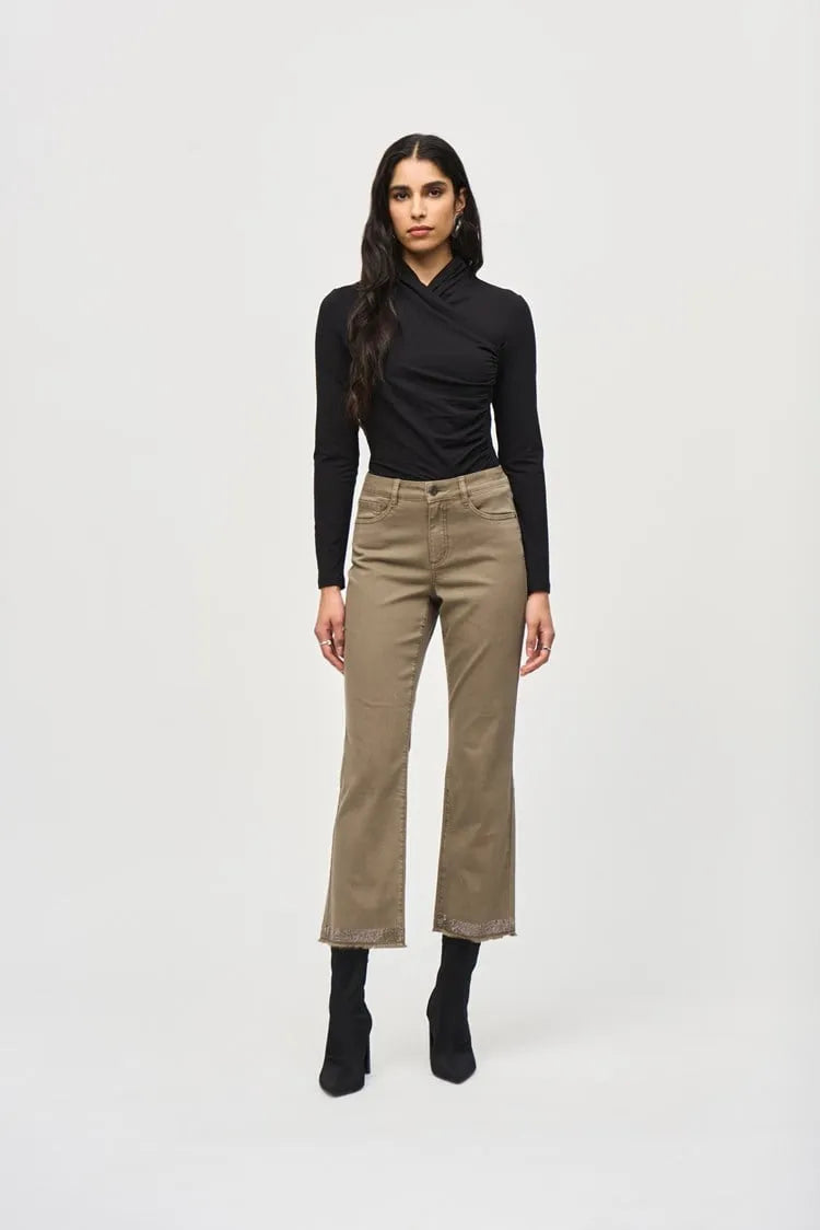 Joseph Ribkoff freyed hem trouser 243964