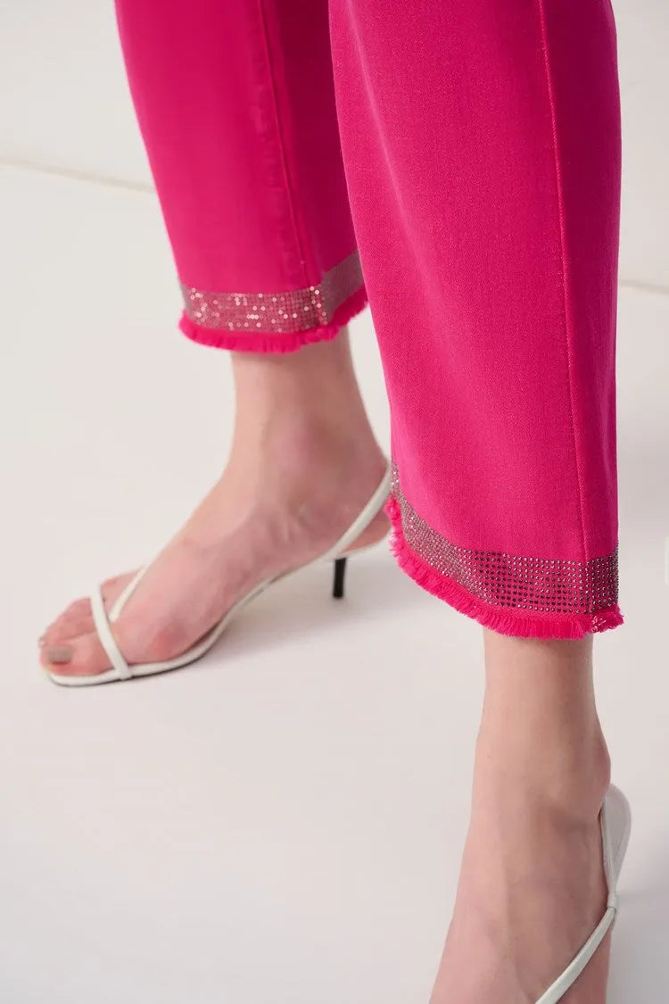 Joseph Ribkoff frayed hem jeans 243964