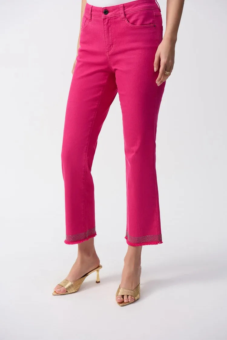 Joseph Ribkoff frayed hem jeans 243964