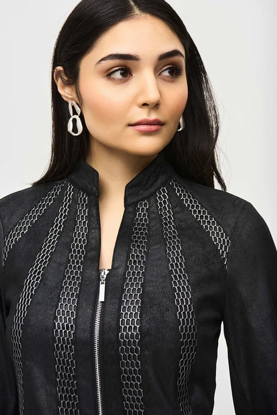 Joseph Ribkoff faux suede jacket