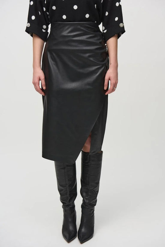 Joseph Ribkoff faux leather pencil skirt