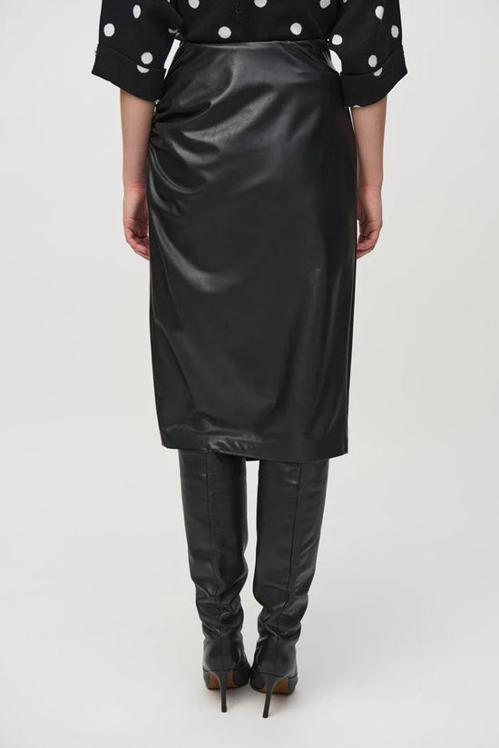 Joseph Ribkoff faux leather pencil skirt