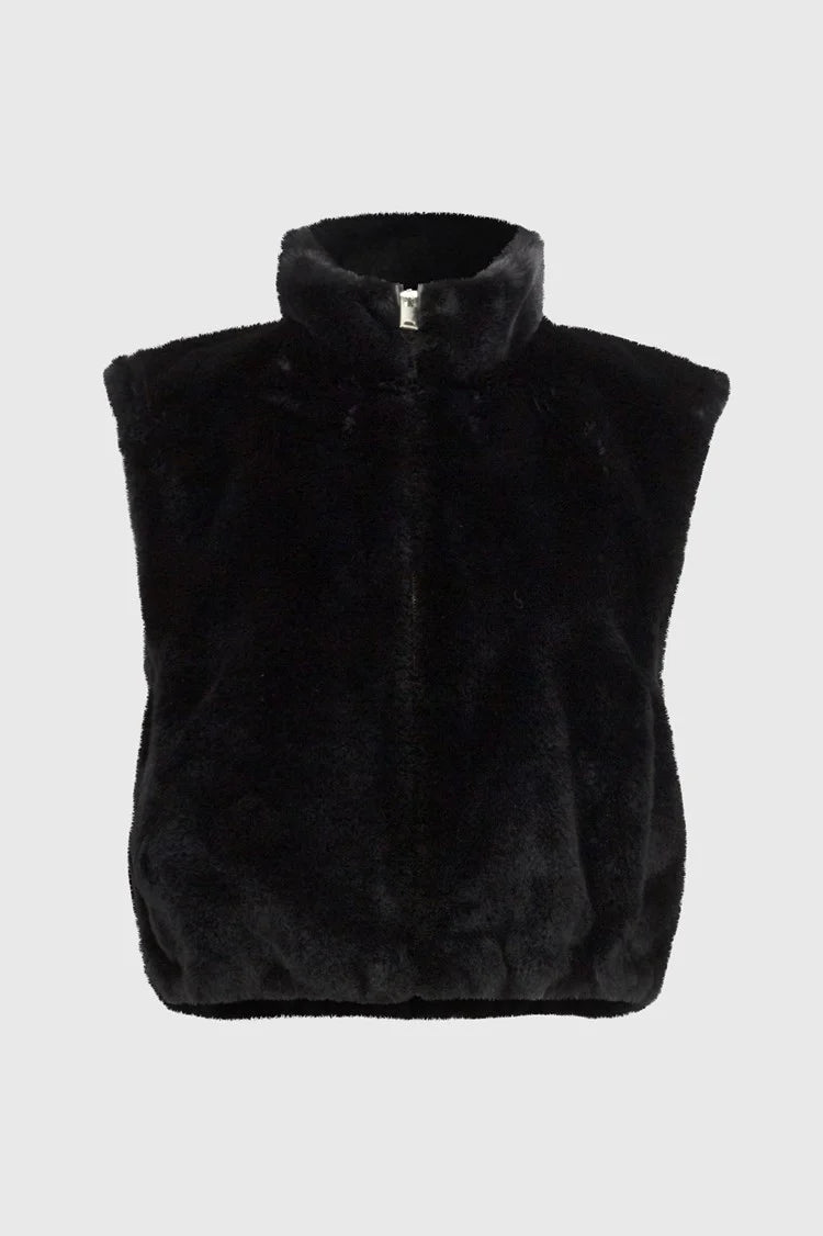Joseph Ribkoff faux fur gilet