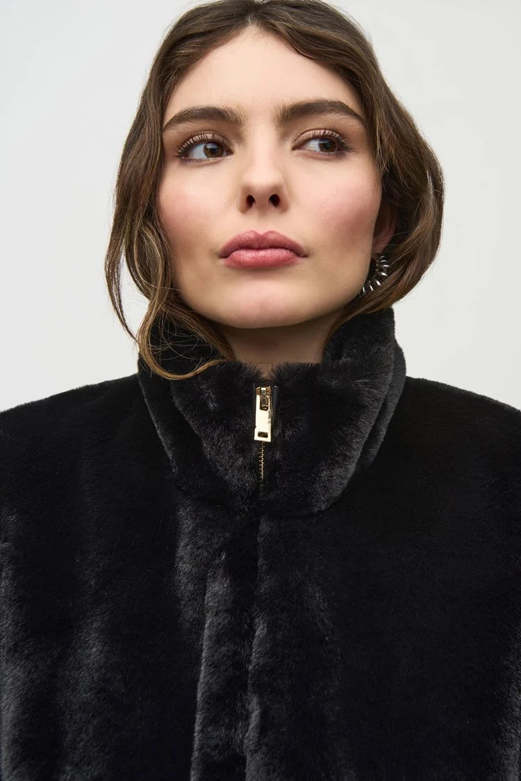 Joseph Ribkoff faux fur gilet