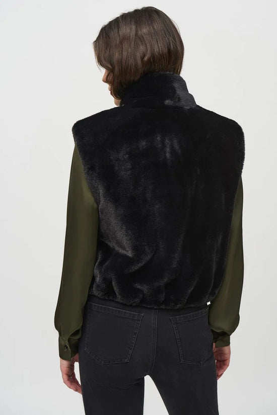 Joseph Ribkoff faux fur gilet