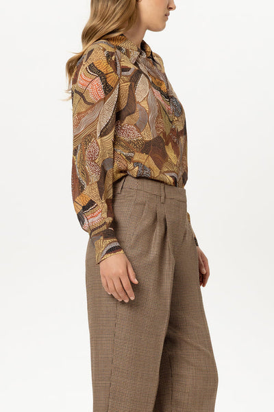 Luisa Cerano Ethnic Print Shirt Blouse 248759