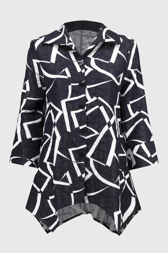 Joseph Ribkoff abstract print jacket