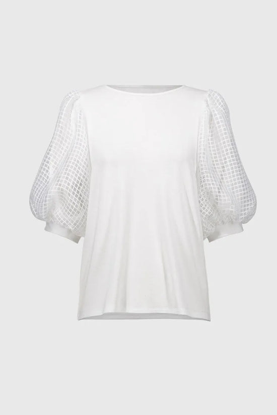 Joseph Ribkoff puff sleeve top 251097