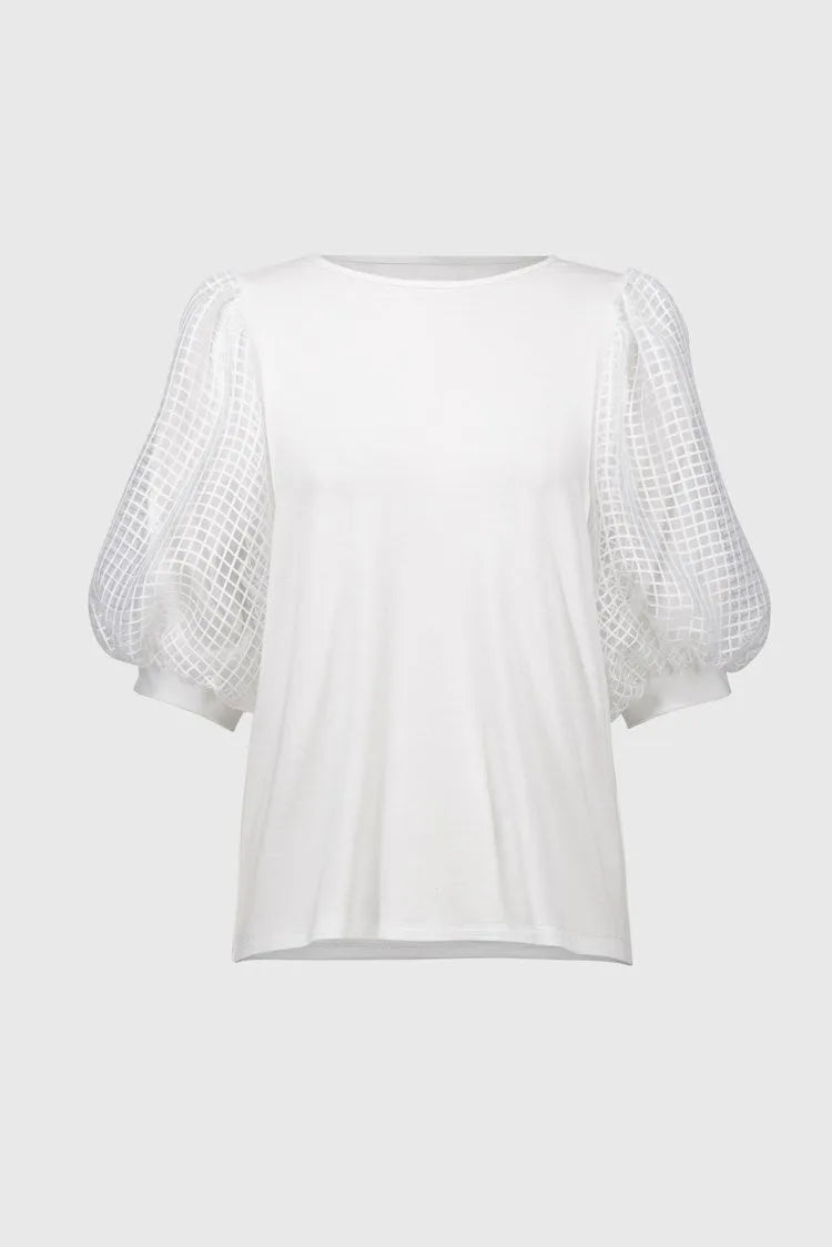 Joseph Ribkoff puff sleeve top 251097