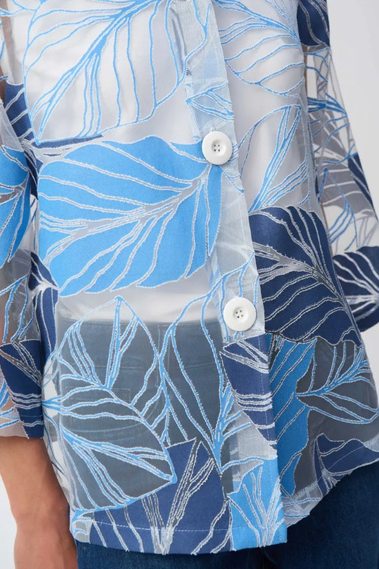 Joseph Ribkoff leaf print jacket 251135