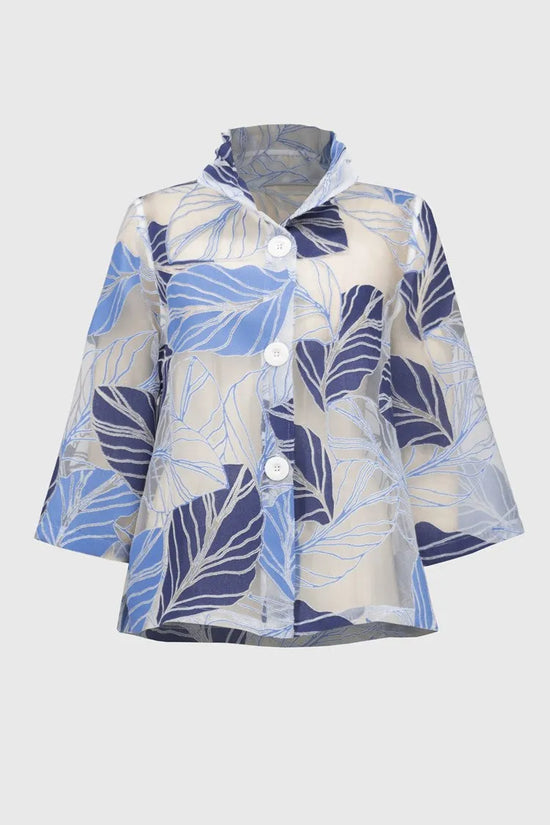 Joseph Ribkoff leaf print jacket 251135