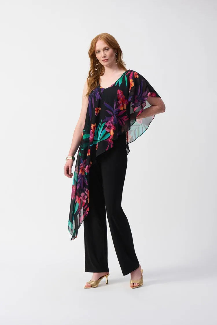 Joseph Ribkoff chiffon overlay jumpsuit 251152