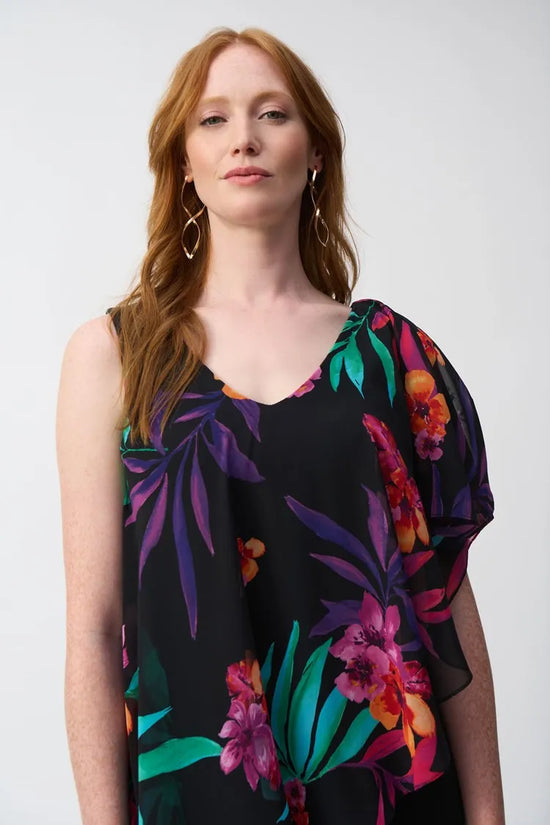 Joseph Ribkoff chiffon overlay jumpsuit 251152