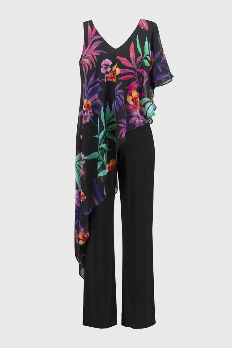 Joseph Ribkoff chiffon overlay jumpsuit 251152