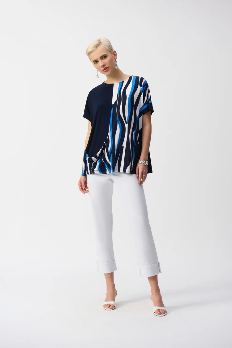 Joseph Ribkoff geometric print top 251285