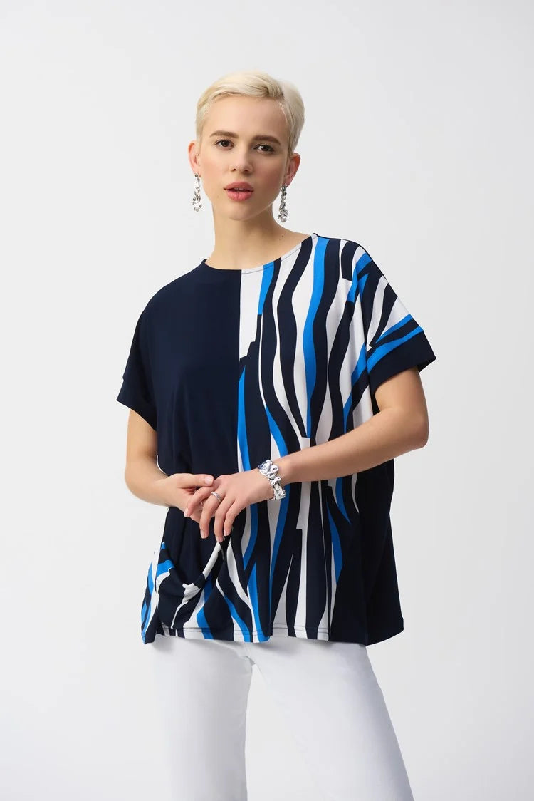 Joseph Ribkoff geometric print top 251285